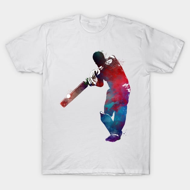 Cricket sport art #cricket T-Shirt by JBJart